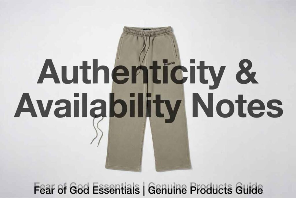 Authenticity & Availability Notes