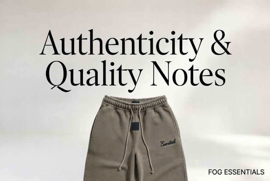 Authenticity & Quality Notes