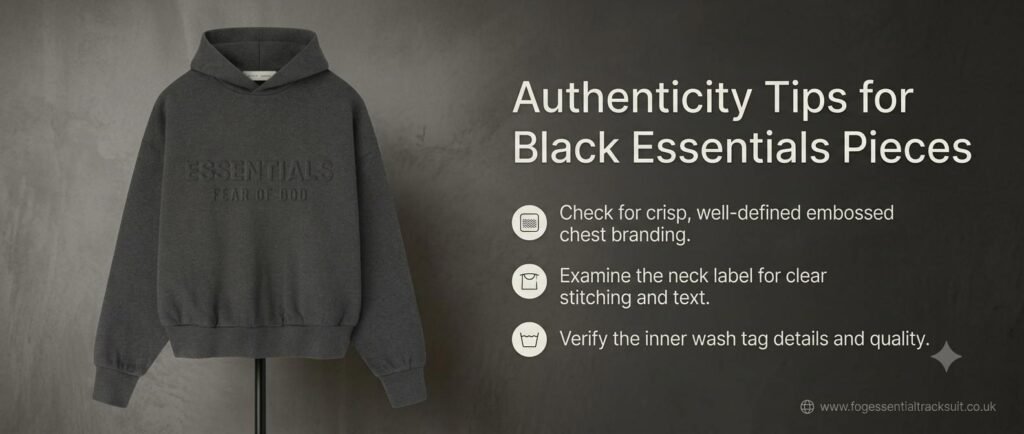 Authenticity Tips for Black Essentials Pieces