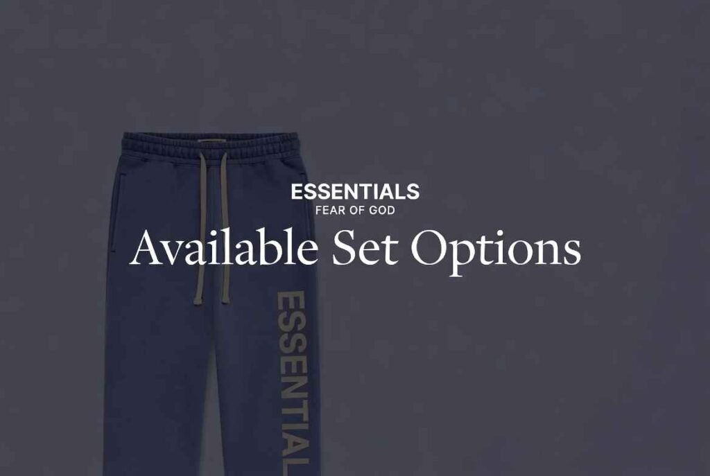 Available Set Options