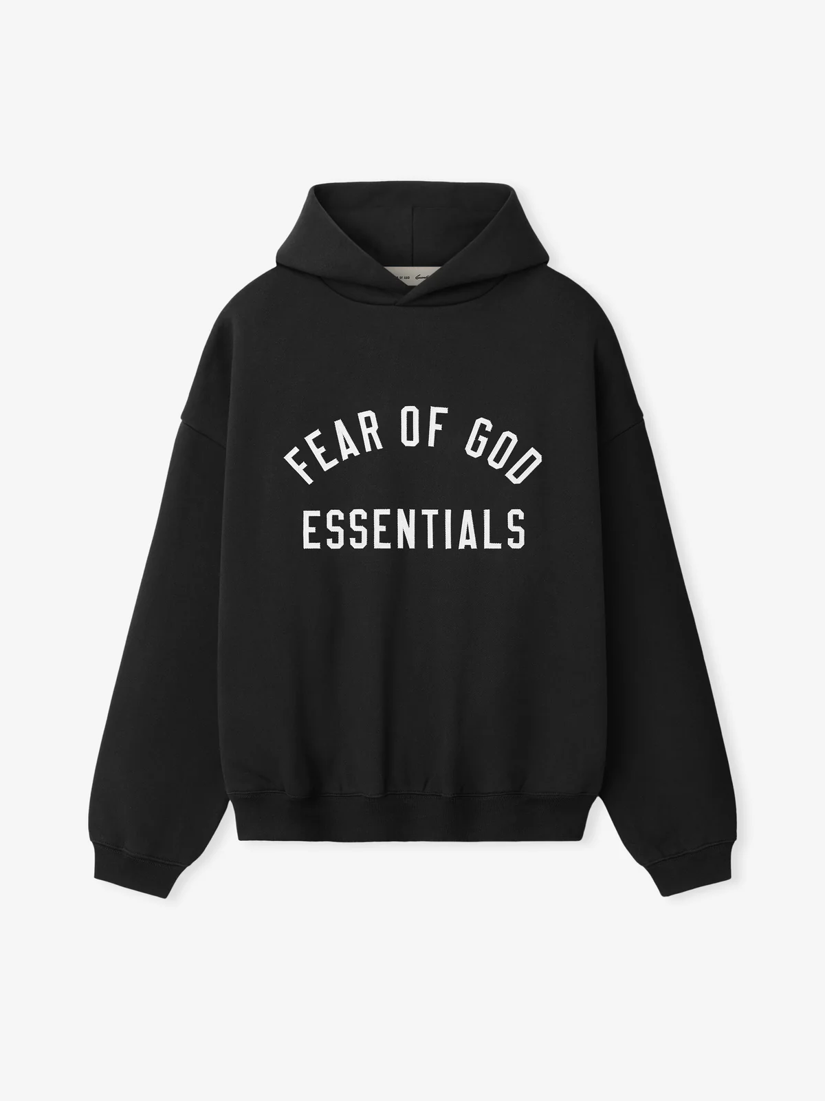 Black Essentials Hoodies