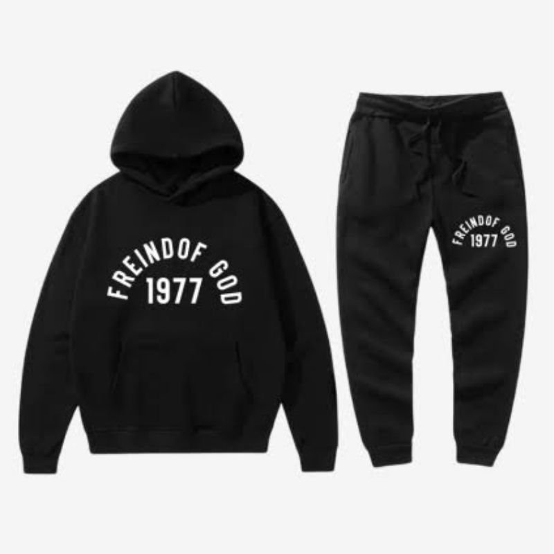 Black Fear of God Essentials Tracksuits