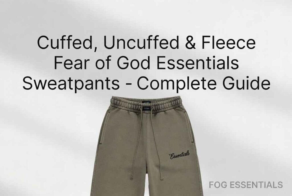 Cuffed, Uncuffed & Fleece Fear of God Essentials Sweatpants – Complete Guide