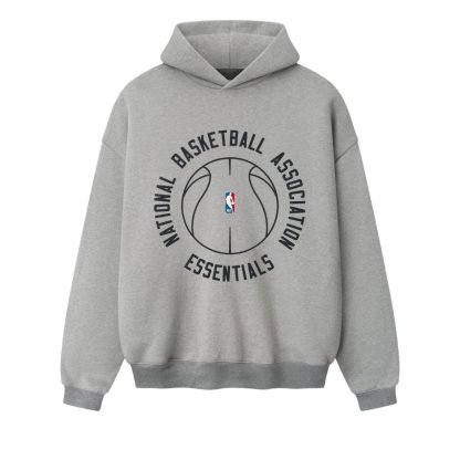 Grey Fear of God Essentials Hoodies