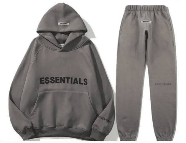 Grey Fear of God Essentials Tracksuits