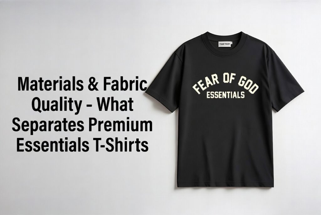 Essentials T-Shirts – Complete Buyer’s Guide & Official Collection 4 Materials & Fabric Quality – What Separates Premium Essentials T-Shirts