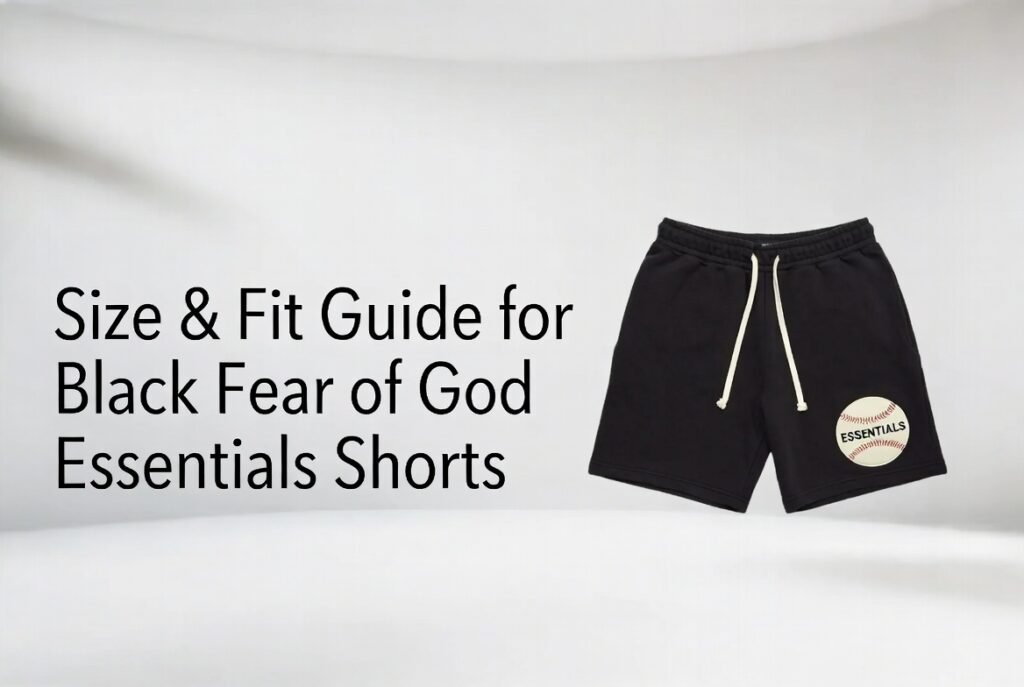 Size & Fit Guide for Black Fear of God Essentials Shorts