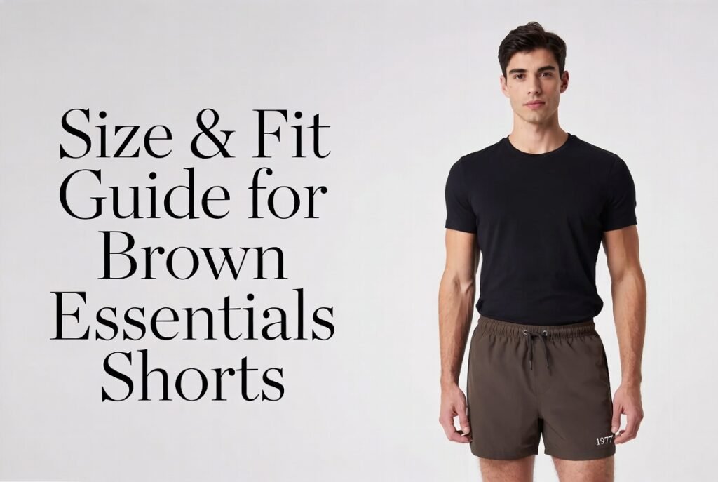 Size & Fit Guide for Brown Essentials Shorts