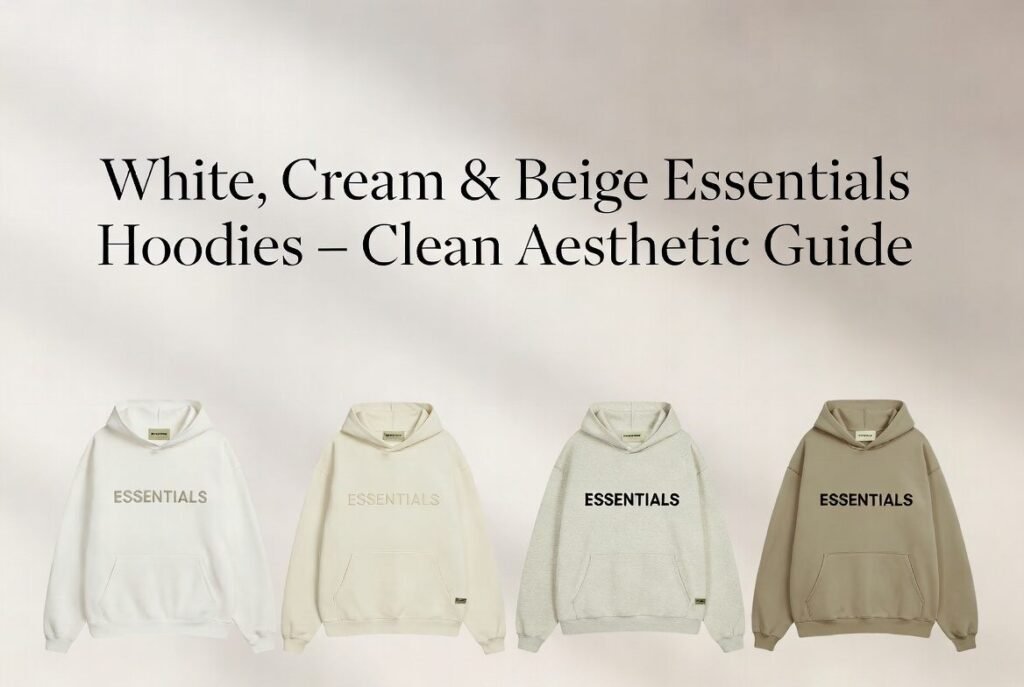 White, Cream & Beige Essentials Hoodies – Clean Aesthetic Guide