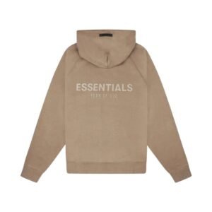 Cream & Beige Essentials Hoodies