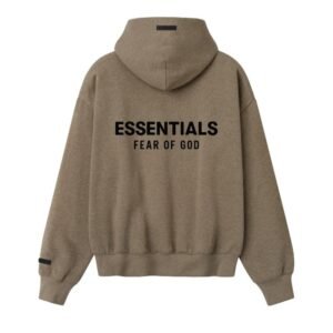 Beige Essentials Hoodie