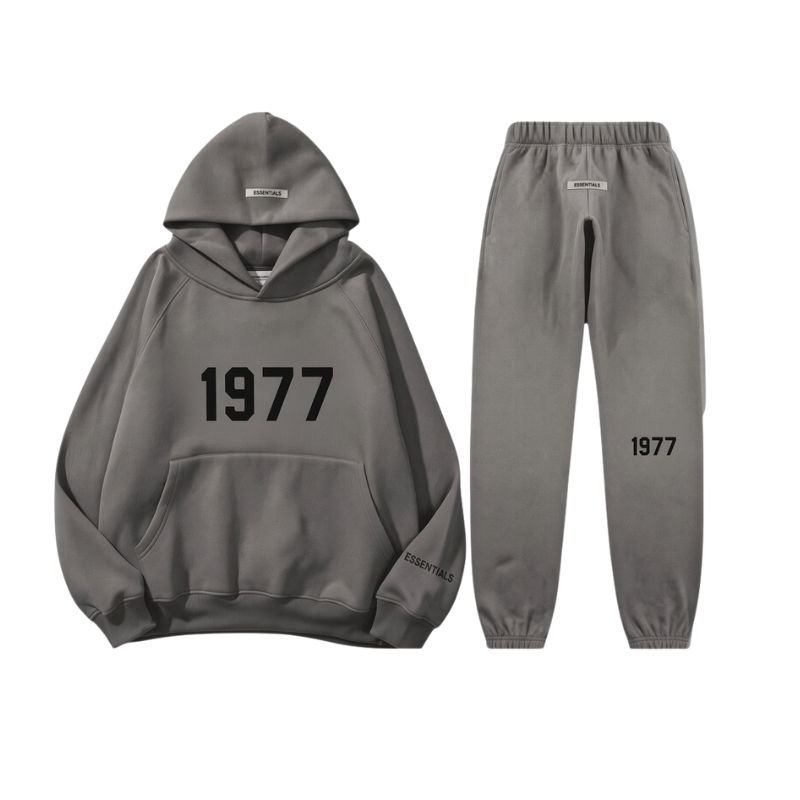 Beige Fear of God Essentials Tracksuit