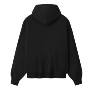 Black Essentials Hoodie back
