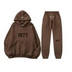 Brown Fear of God Essentials Tracksuit