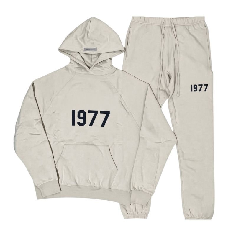 Cream Fear of God Essentials Tracksuit