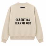 Fear of God Essentials Cream 1977 Sweatshirt back profile oversized fit