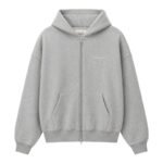 Essentials Grey Zip-Up Hoodie