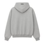 Essentials Grey Zip-Up Hoodie