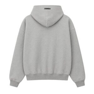 Essentials Grey Zip-Up Hoodie