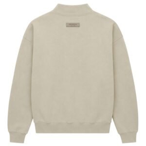 Fear of God Essentials Mock Neck Sweatshirt back profile dropped shoulders