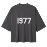 Fear of God Essentials 1977 Boxy Fit T-Shirt back view plain clean design heavyweight cotton