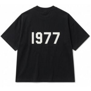 Fear of God Essentials 1977 Heavyweight T-Shirt back view plain clean design thick cotton