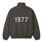 Fear of God Essentials 1977 Jacket Iron Back View – Flocked 1977 Logo