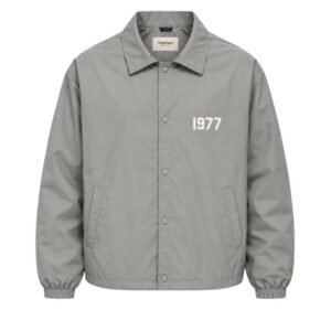 Fear of God Essentials 1977 Nylon Coaches Jacket – Grey (2)