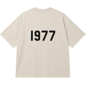 Fear of God Essentials 1977 Oversized T-Shirt back view plain clean design heavyweight cotton