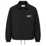 Fear of God Essentials 1977 Snap Button Jacket – Black