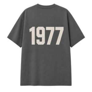 Fear of God Essentials 1977 T-Shirt Iron back view plain clean design heavyweight cotton