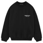 Fear of God Essentials Black Crewneck Sweatshirt