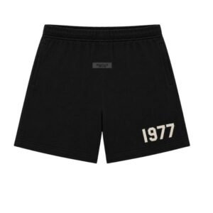 Fear of God Essentials Jet Black 1977 Shorts