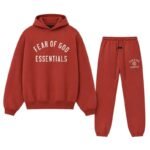 Fear of God Essentials Tracksuit Crimson