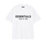 Fear of God Essentials White T-Shirt back view plain clean design heavyweight cotton
