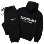 Fog Essentials Jet Black Tracksuit (SS25)