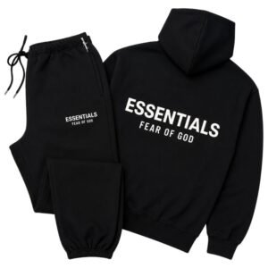 Fog Essentials Jet Black Tracksuit (SS25)
