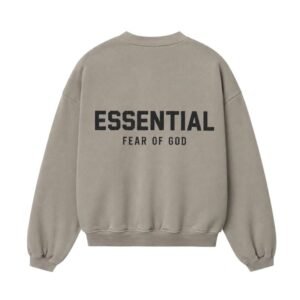 Kids Fear of God Essentials Sweatshirt back view clean design