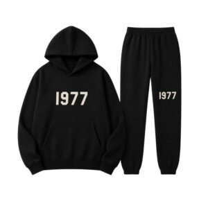 Men’s Black Fear of God Essentials Tracksuit
