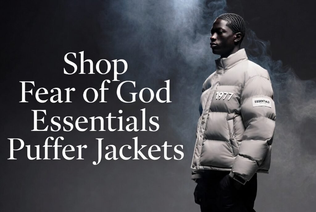 Shop Fear of God Essentials Puffer Jackets