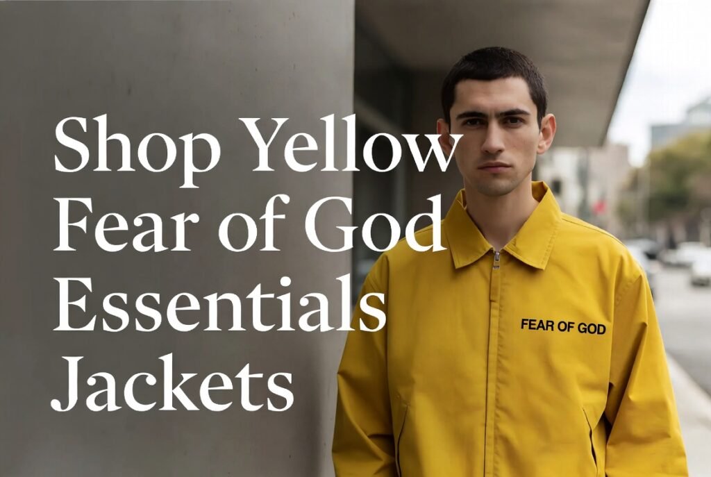 Yellow Fear of God Essentials Jackets 2 Shop Yellow Fear of God Essentials Jackets