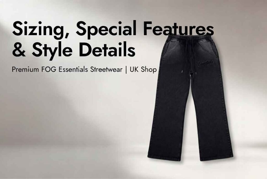 Sizing, Special Features & Style Details