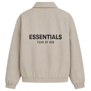 Fear of God Essentials Women’s Fit Jacket Back View – Authentic Oversized Design