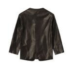 Fear of God Collarless Jacket Back View – Authentic Minimalist Design