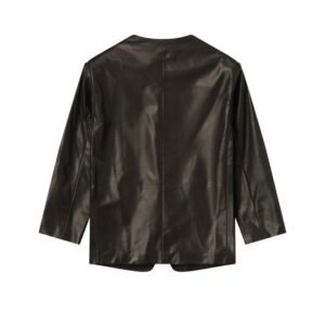 Fear of God Collarless Jacket Back View – Authentic Minimalist Design