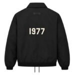 Fear of God Essentials 1977 Jacket Bomber Style Back View – Flocked 1977 Logo