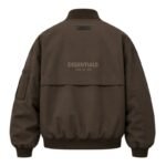 Fear of God Essentials Jacket Bomber Style Back View – Authentic Design