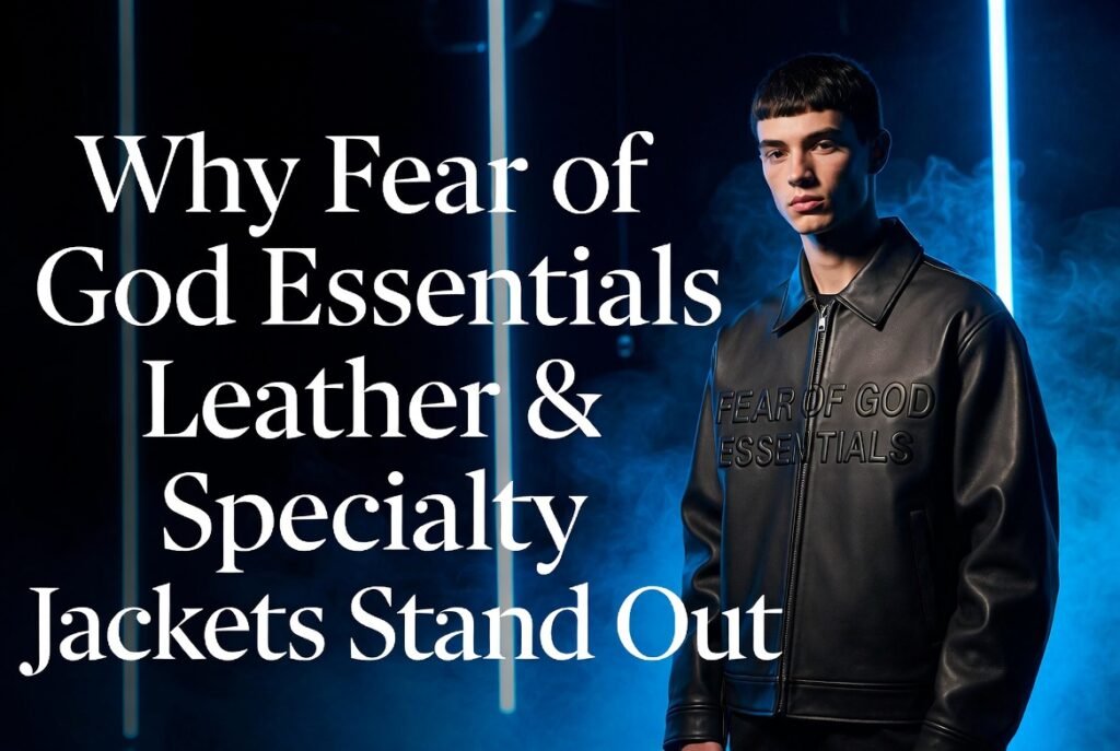 Why Fear of God Essentials Leather & Specialty Jackets Stand Out