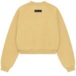 Women’s Cropped Essentials Sweatshirt back profile dropped shoulders